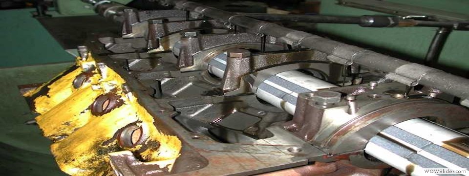 Oldsmobile V8 Being Line Honed